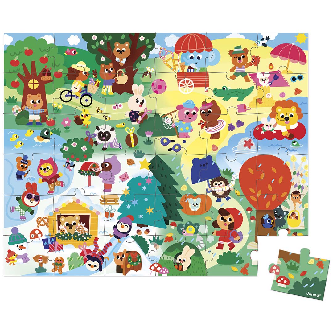 janod puzzel 4 seizoenen - 36st | 11.2390 | 2