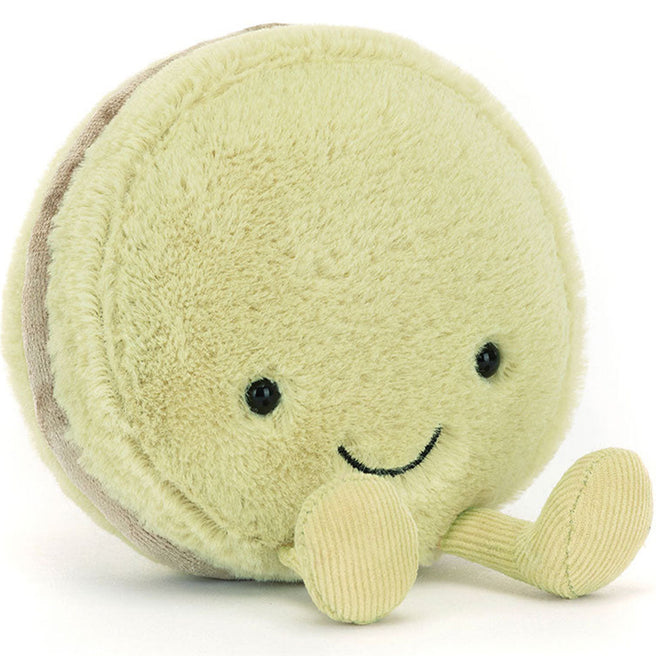 jellycat amuseables knuffelmacaron pistache - 12 cm | A6MACP | 0