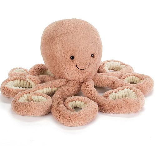 jellycat knuffel odell octopus - s - 23 cm  | ODL2OC | 0