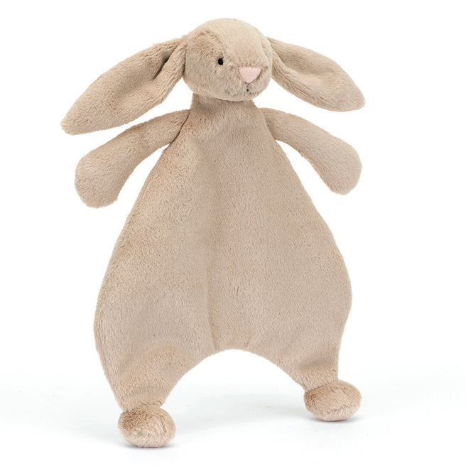 jellycat knuffeldoek bashful beige konijn - 27 cm  | CMF4B | 0