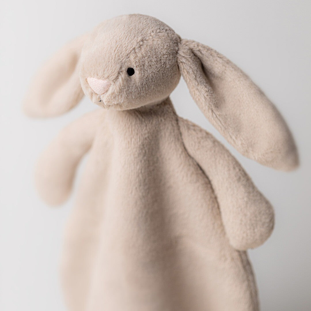 jellycat knuffeldoek bashful beige konijn - 27 cm  | CMF4B | 1