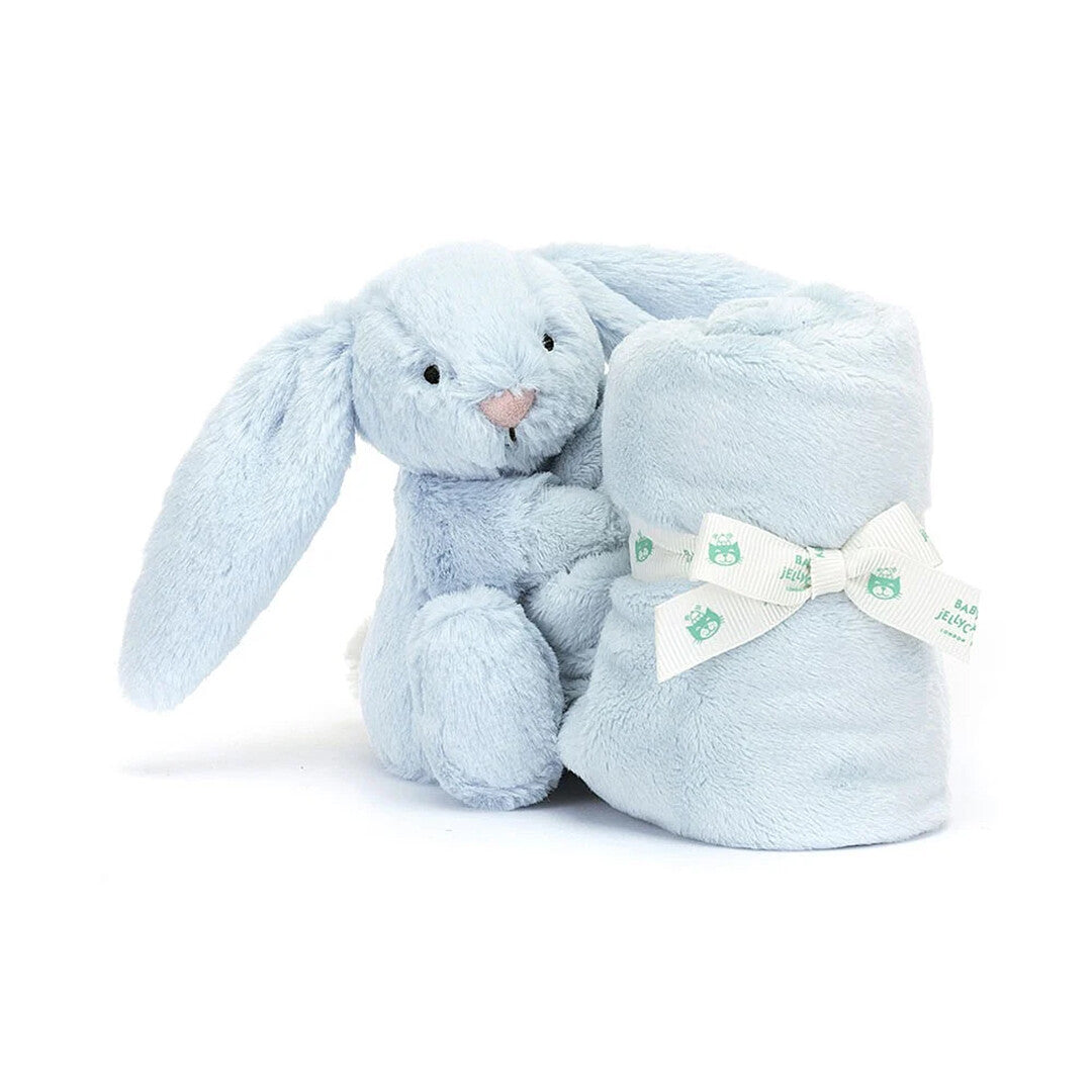 jellycat knuffeldoek bashful blue konijn - 34 cm  | STH4BB | 3