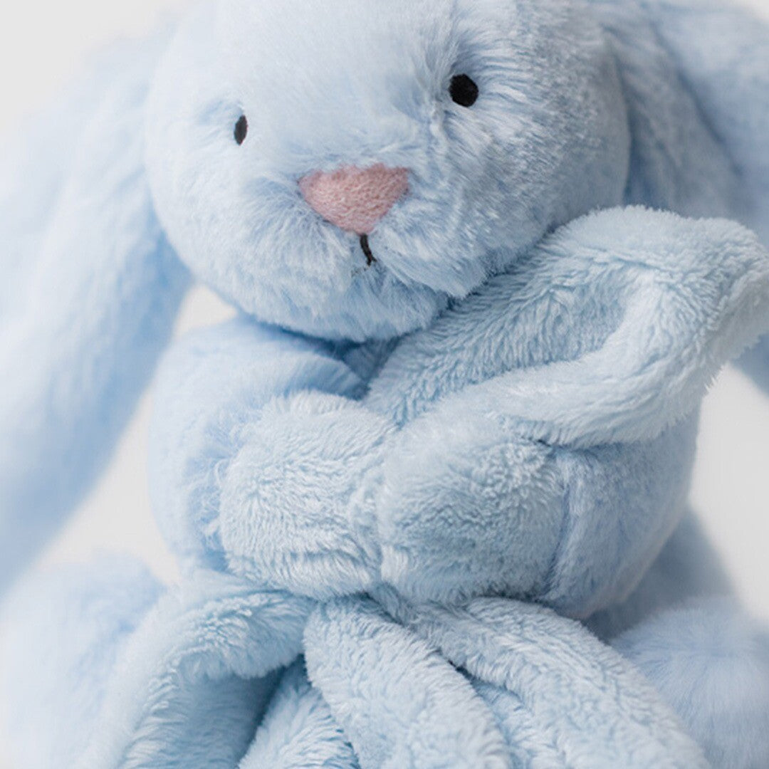 jellycat knuffeldoek bashful blue konijn - 34 cm  | STH4BB | 4