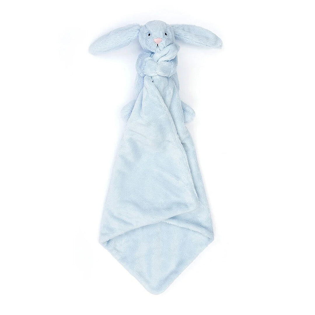 jellycat knuffeldoek bashful blue konijn - 34 cm  | STH4BB | 5