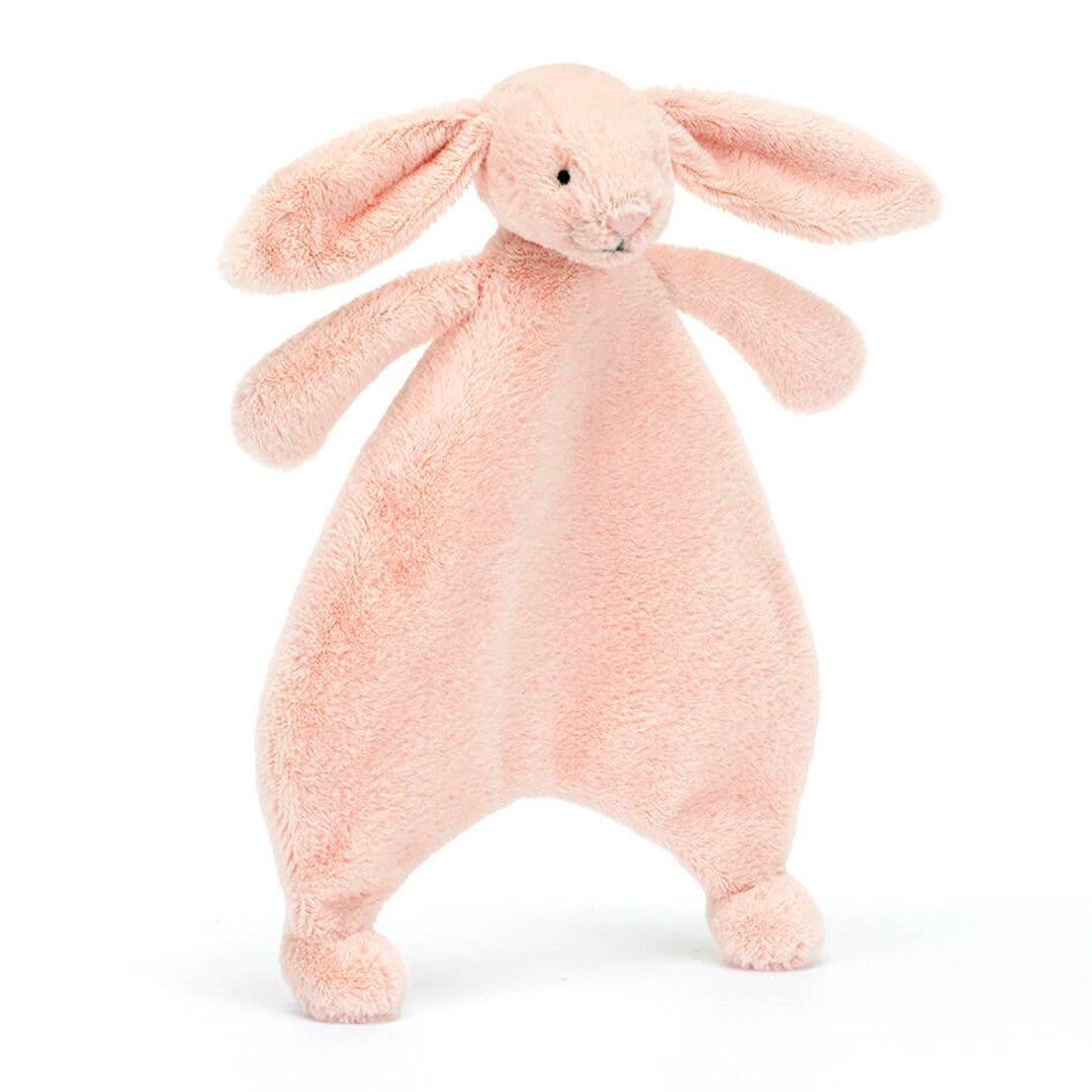 jellycat knuffeldoek bashful blush konijn - 27 cm  | CMF4BLU | 0