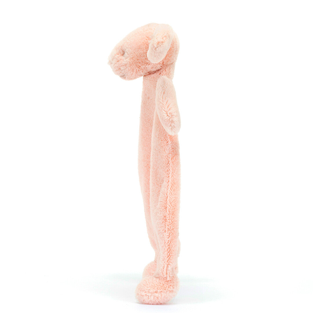jellycat knuffeldoek bashful blush konijn - 27 cm  | CMF4BLU | 3