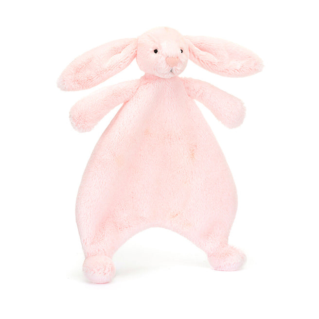 jellycat knuffeldoek bashful pink konijn - 27 cm  | CMF4BP | 0