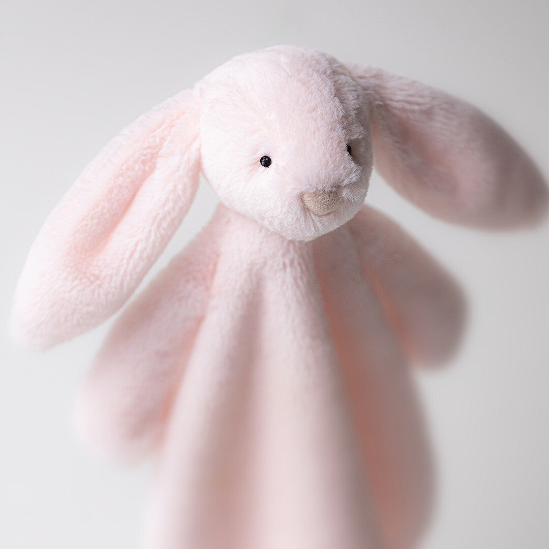 jellycat knuffeldoek bashful pink konijn - 27 cm  | CMF4BP | 1
