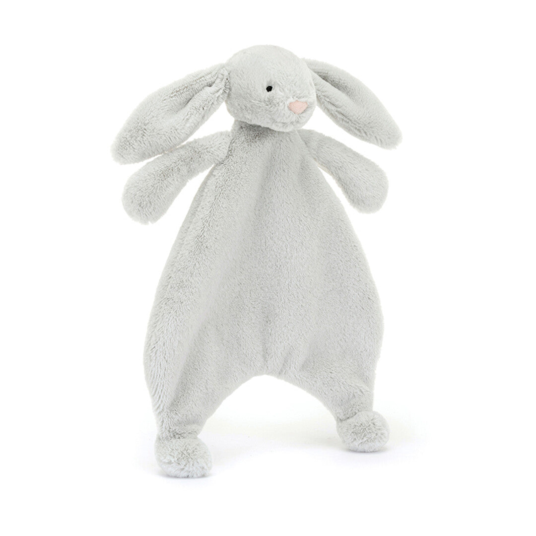 jellycat knuffeldoek bashful silver konijn - 27 cm  | CMF4BS | 0