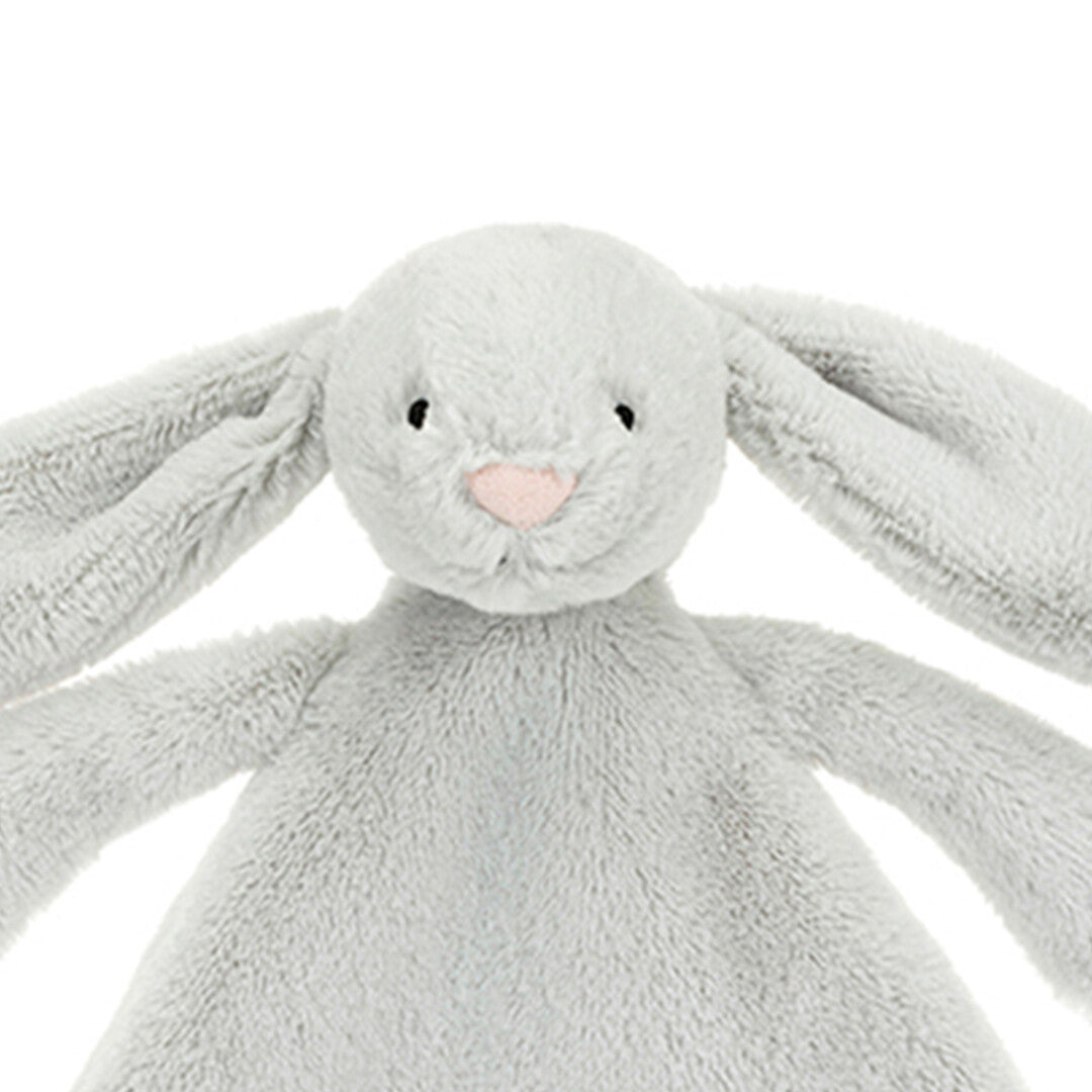 jellycat knuffeldoek bashful silver konijn - 27 cm  | CMF4BS | 2