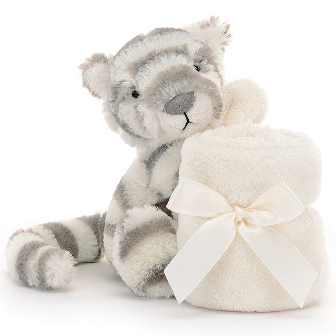 jellycat knuffeldoek witte tijger - 34 cm  | SO4ST | 1