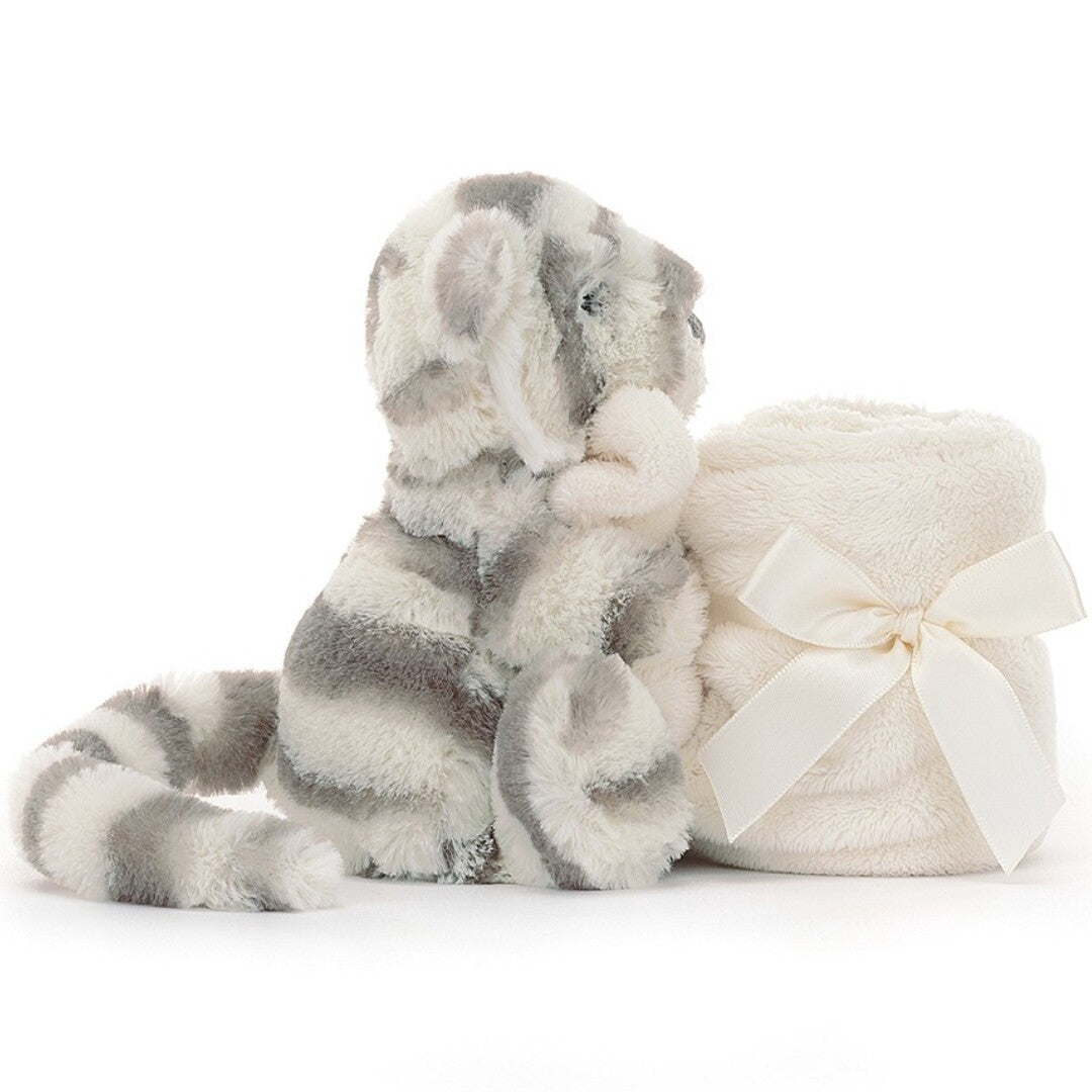jellycat knuffeldoek witte tijger - 34 cm  | SO4ST | 2