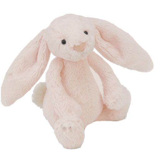 jellycat knuffelkonijn bashful blush bunny - m - 31 cm  | BAS3BLU | 0