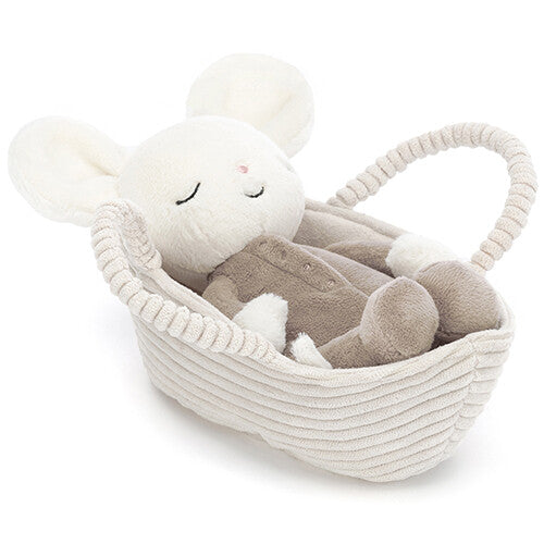 jellycat knuffelmuis rock-a-bye mouse - 19 cm | ROCK4M | 0