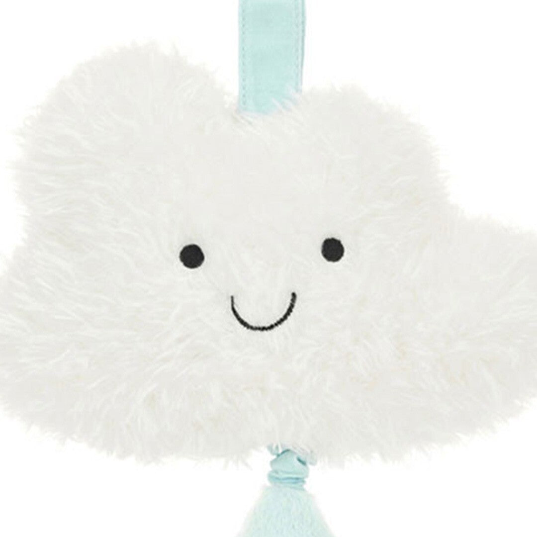 jellycat muziekdoosje amuseable wolkje - 27 cm | MP4CL | 3