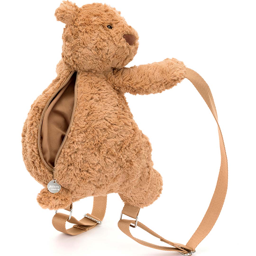 jellycat peuterrugzak bartholomew bear - 31 cm | BAR4BP | 0