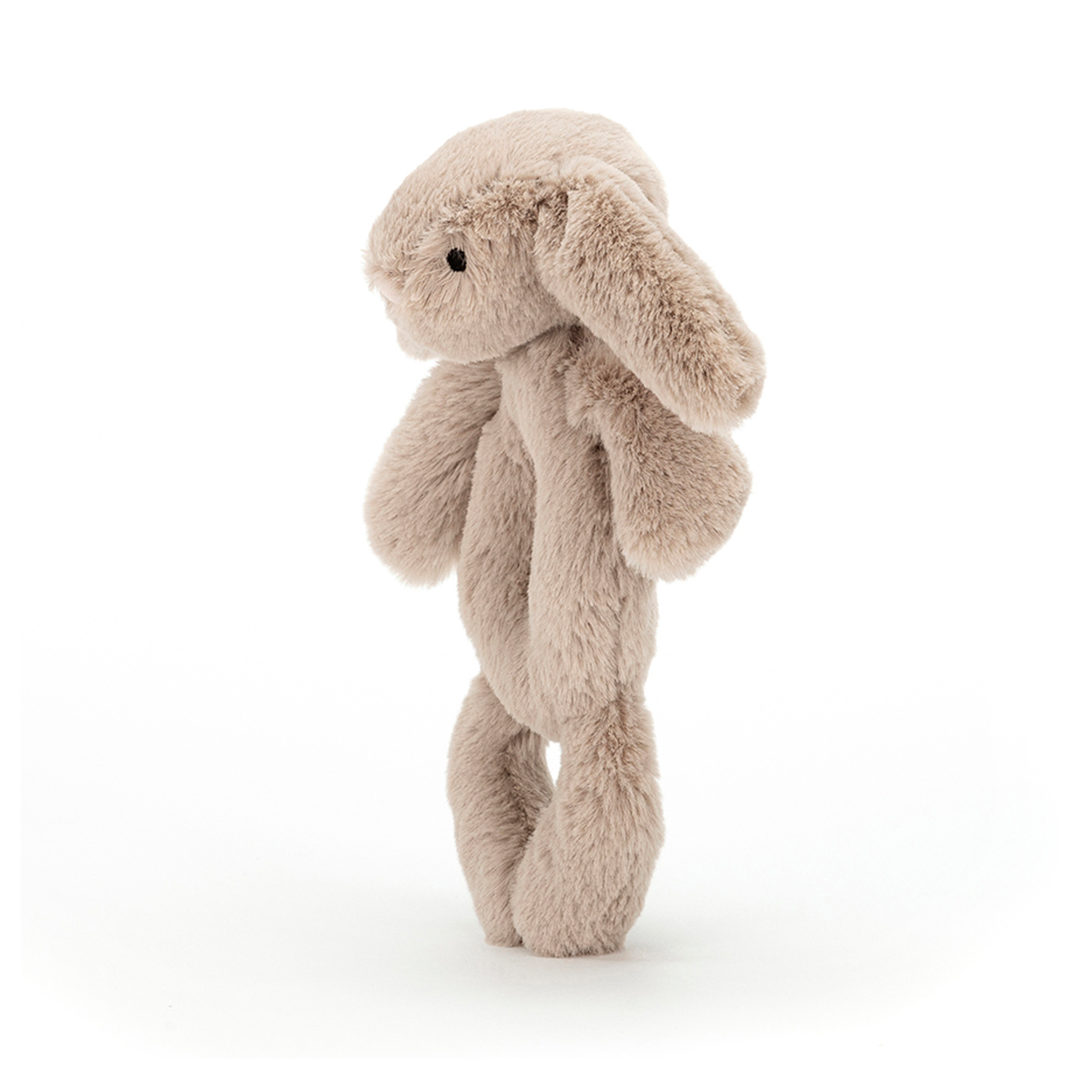 jellycat rammelaar bashful beige konijn - 18 cm  | BRR4B | 3