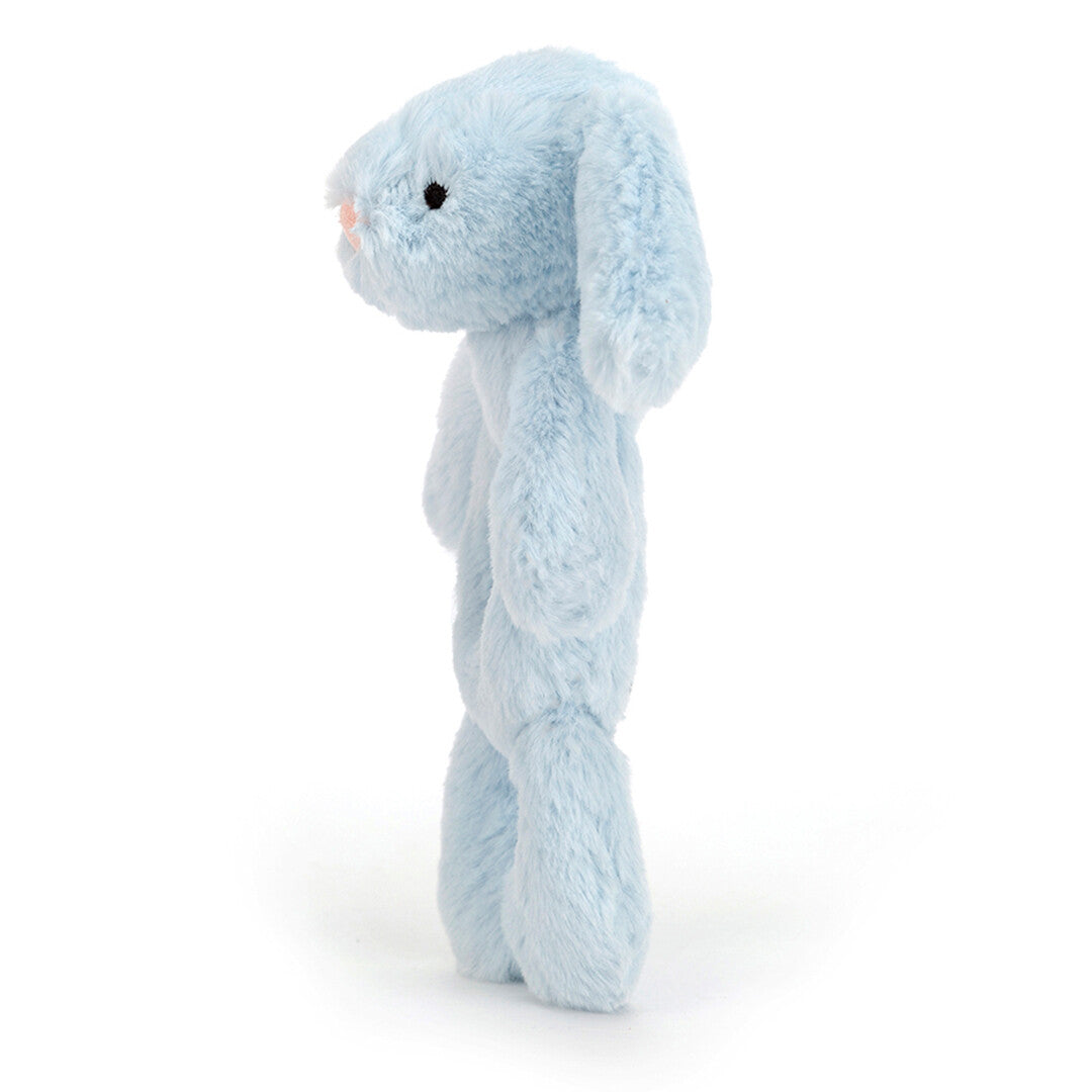 jellycat rammelaar bashful blue konijn - 18 cm  | BRR4BB | 3