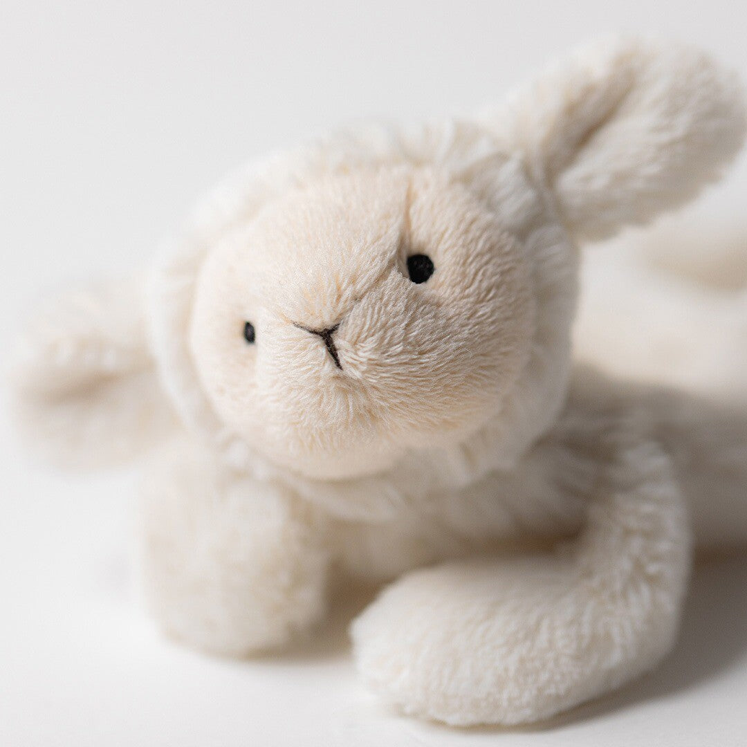 jellycat rammelaar bashful lammetje - 18 cm  | BRR4LAM | 1