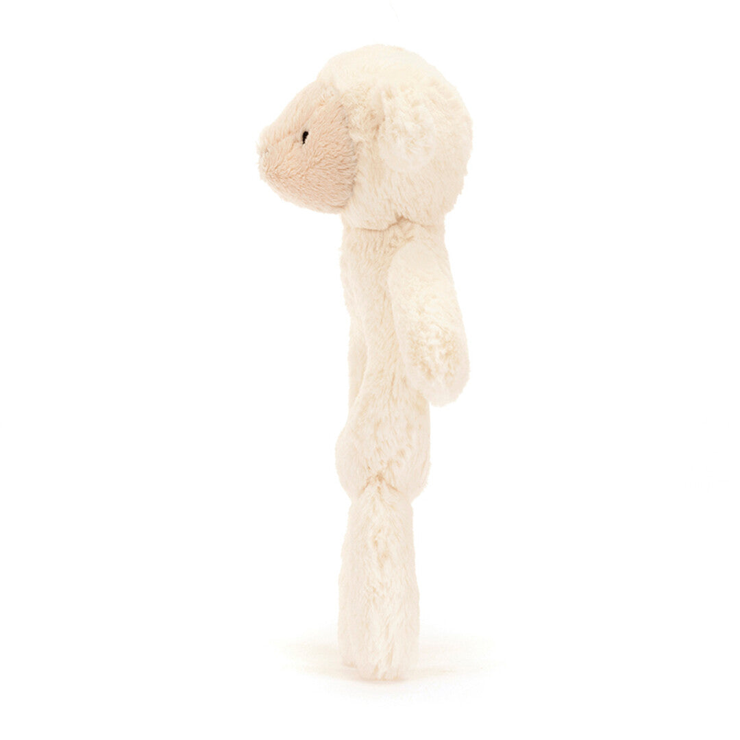 jellycat rammelaar bashful lammetje - 18 cm  | BRR4LAM | 3