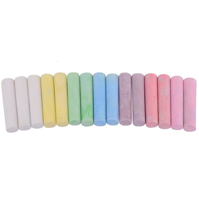 johntoy stoepkrijt outdoor fun - 15st | JT28081 | 