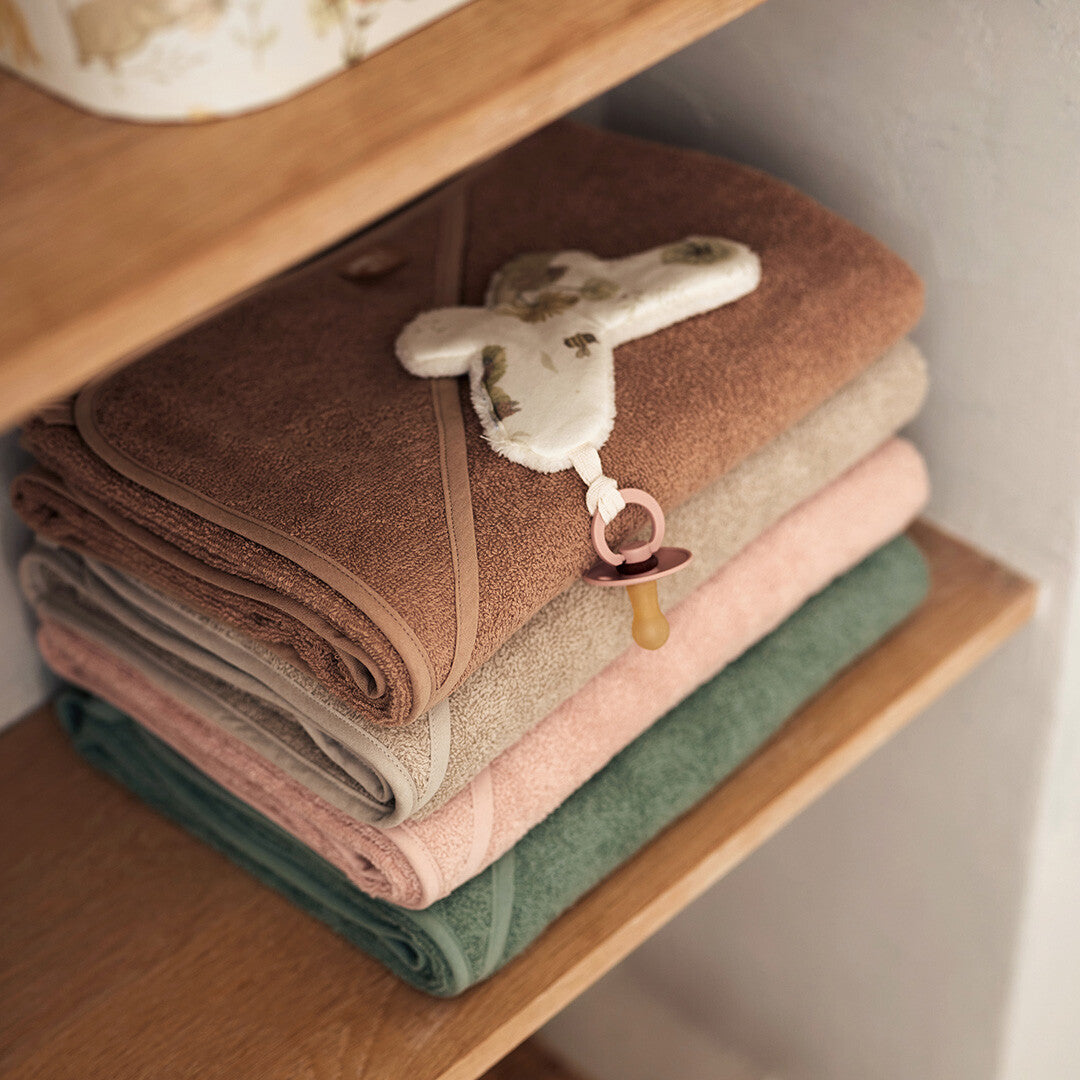 jollein badcape badstof - ash green - 100x100 cm | 534-836-00095 | 2