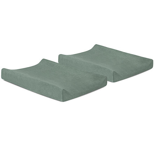 jollein hoezen verschoonkussen badstof 70x50 cm - ash green - 2st | 2550-503-00095 | 0