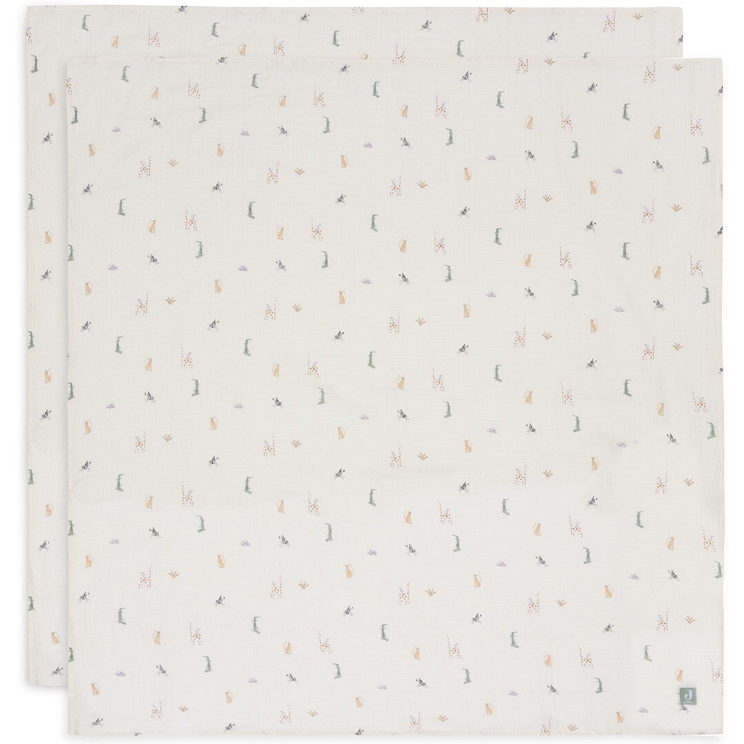 jollein hydrofiele multidoeken 115x115 cm - jungle jambo - 2st | 535-852-67090 | 0