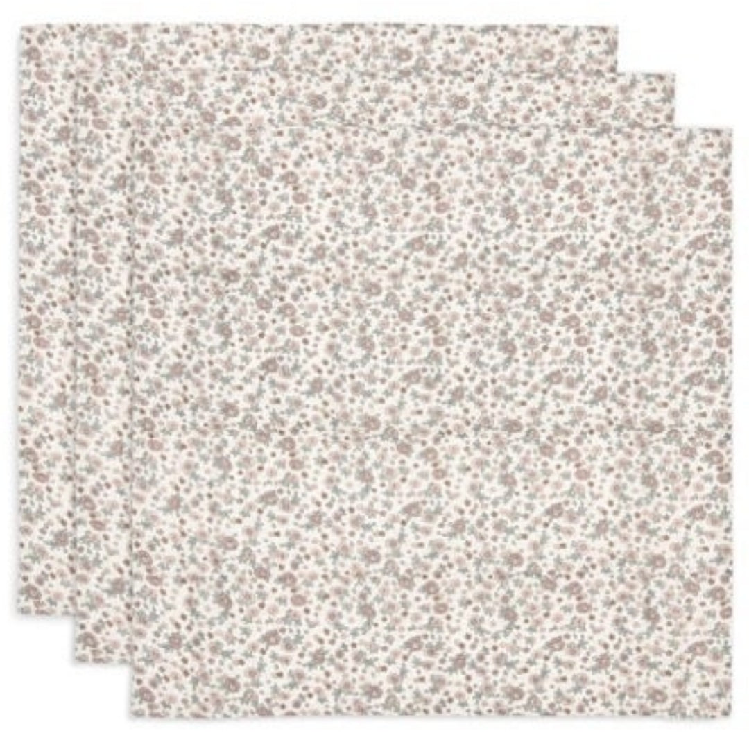 jollein hydrofiele multidoeken 70x70 cm - retro flowers - 3st | 535-851-67045 | 0