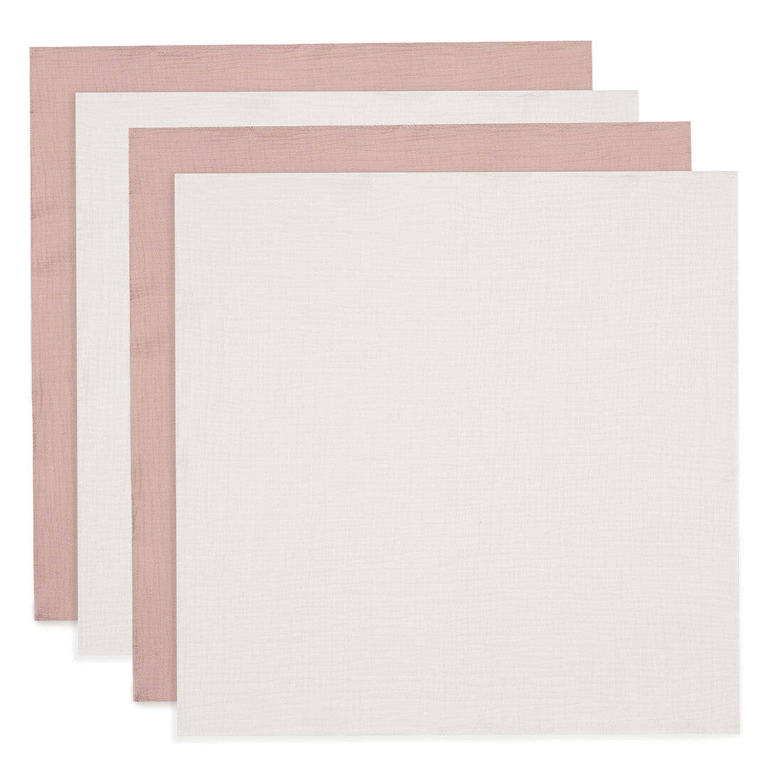 jollein hydrofiele multidoeken 70x70 cm - wild rose - ivory - 4st | 535-851-68013 | 0