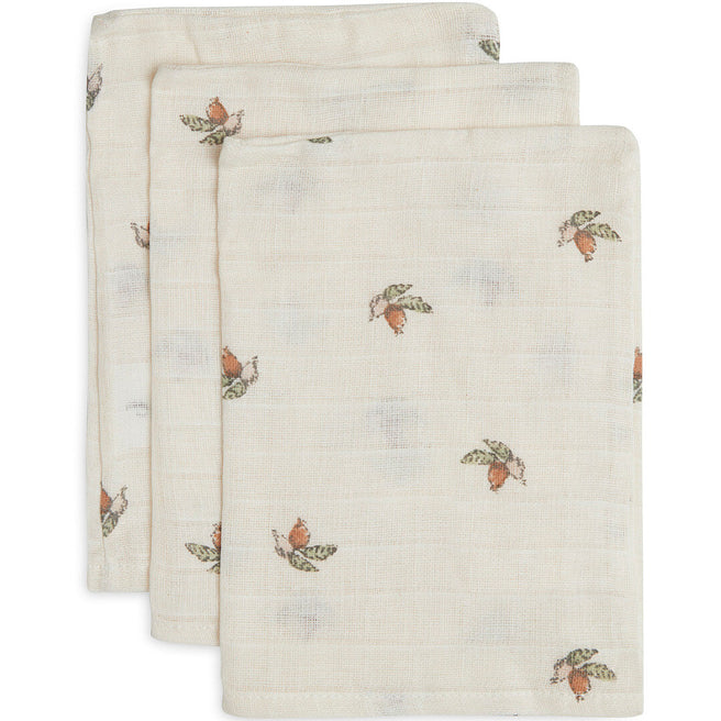 jollein hydrofiele washandjes rosehip - 3st | 536-848-67024 | 0