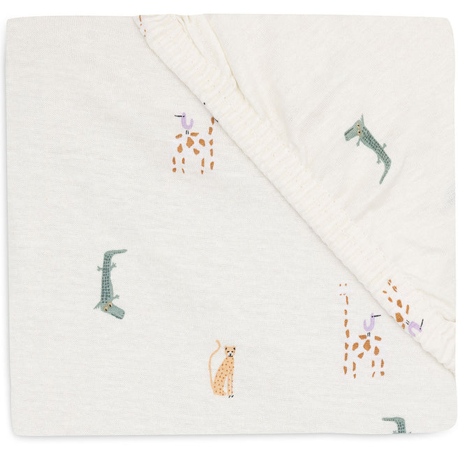 jollein kinderhoeslaken 60x120 cm - jungle jambo | 511-507-67090 | 0