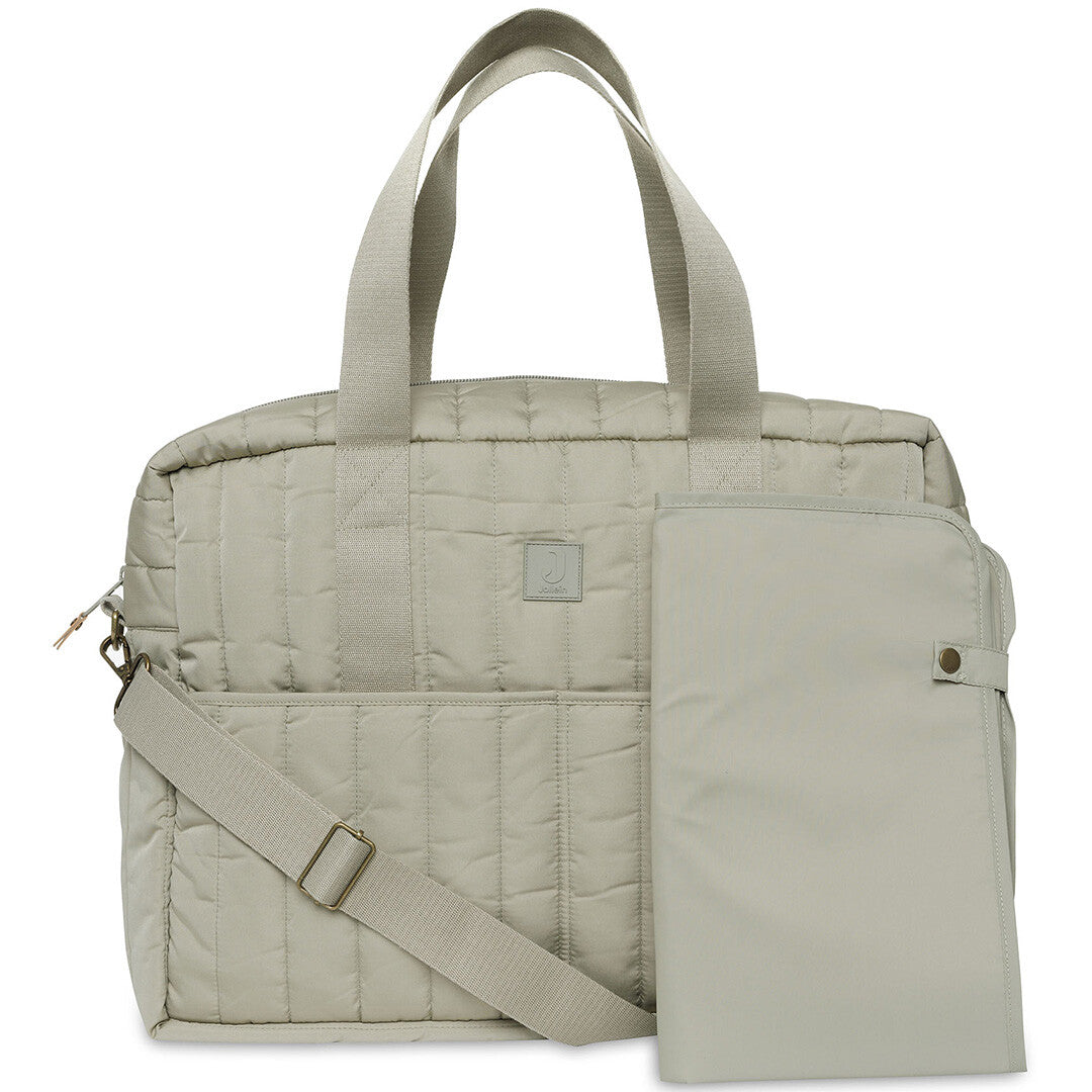 jollein luiertas puffed moos met verschoonmat - olive green | 027-818-68025 | 0