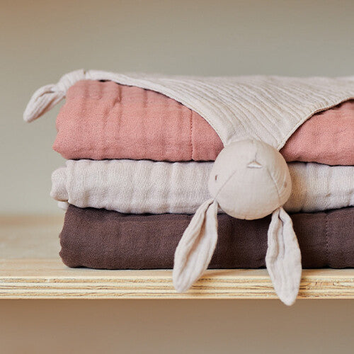 jollein speendoek bunny ears - nougat | 031-594-66050 | 3