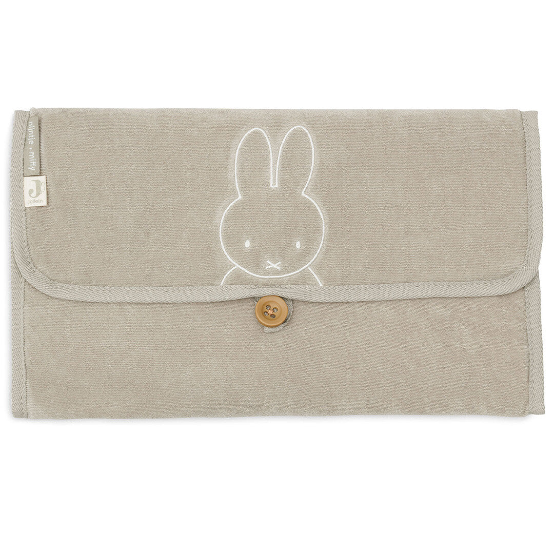 jollein verschoonmat badstof miffy - olive green | 096-001-67087 | 0