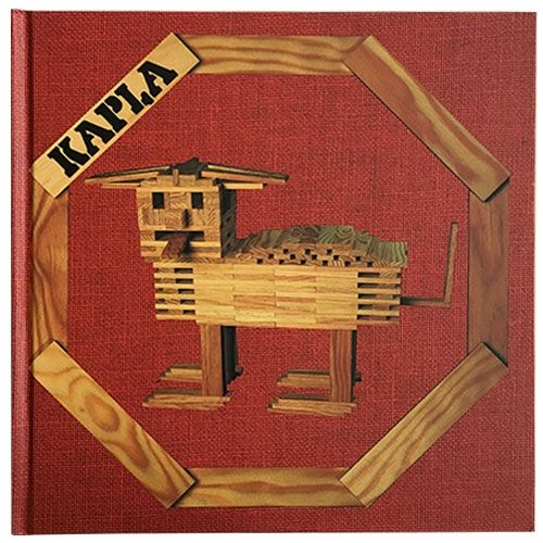 kapla 280 stapelplankjes en boek - rood    | 8950700 | 1