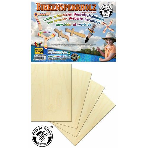 kids at work A4 multiplex planken (4st) | A600556 | 2