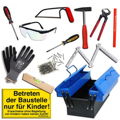 kids at work gereedschapskist met inhoud  | A600113 | 1