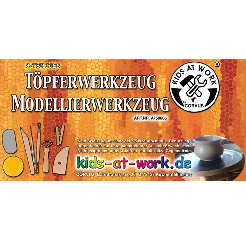 kids at work pottenbakkers gereedschap (8st) | A750605 | 1