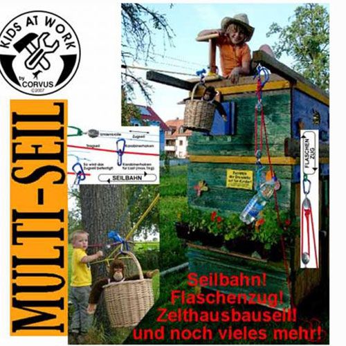 kids at work takel met katrollen - 10m | A750131 | 1