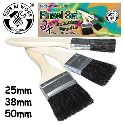 kids at work verfkwasten (3st) | A600372 | 0