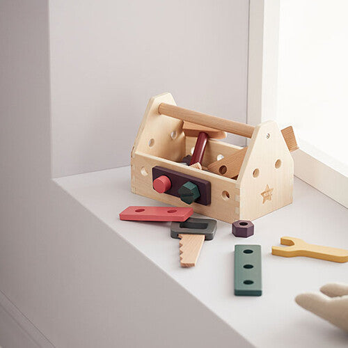 kids concept houten gereedschapskist kids hub   | 1000610 | 2