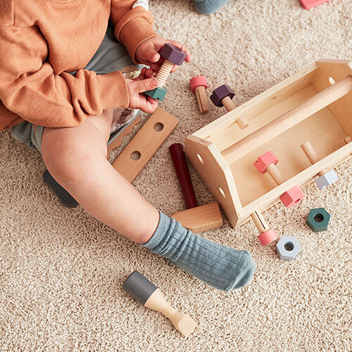 kids concept houten gereedschapskist kids hub   | 1000610 | 3