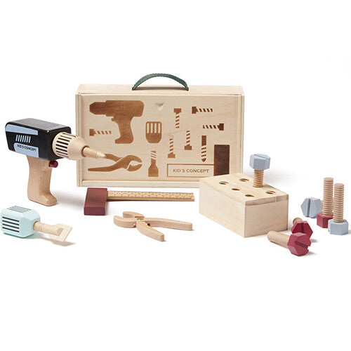 kids concept houten gereedschapskoffer kids hub  | 1000608 | 0