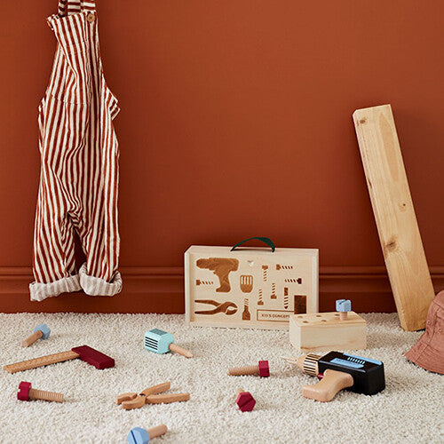 kids concept houten gereedschapskoffer kids hub  | 1000608 | 1