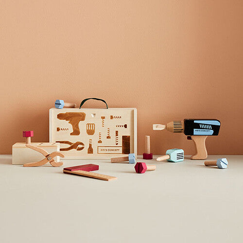 kids concept houten gereedschapskoffer kids hub  | 1000608 | 2