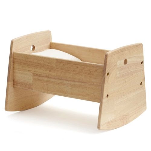 kids concept poppenwieg met beddengoed - naturel - 42 cm  | 1000406 | 0