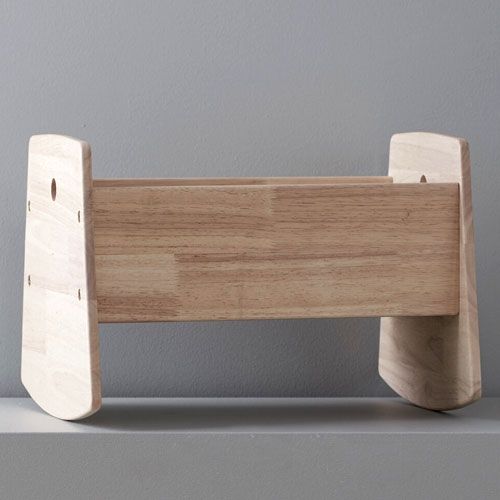 kids concept poppenwieg met beddengoed - naturel - 42 cm  | 1000406 | 1