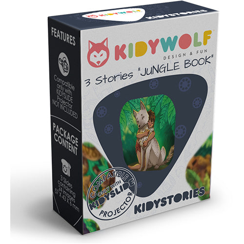 kidywolf discs voor projector zaklamp kidyslide - jungle book - 3st | KIDYSTORIES-JB | 0