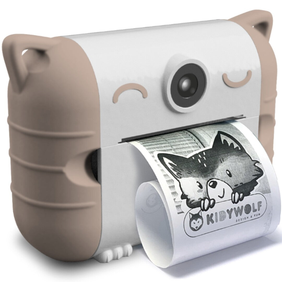 kidywolf kindercamera met thermische printer - roze  | KIDYPRINT-PE | 0